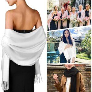 Women's Scarf Pashmina Shawls and Wraps for Evening Dress Wedding Bride